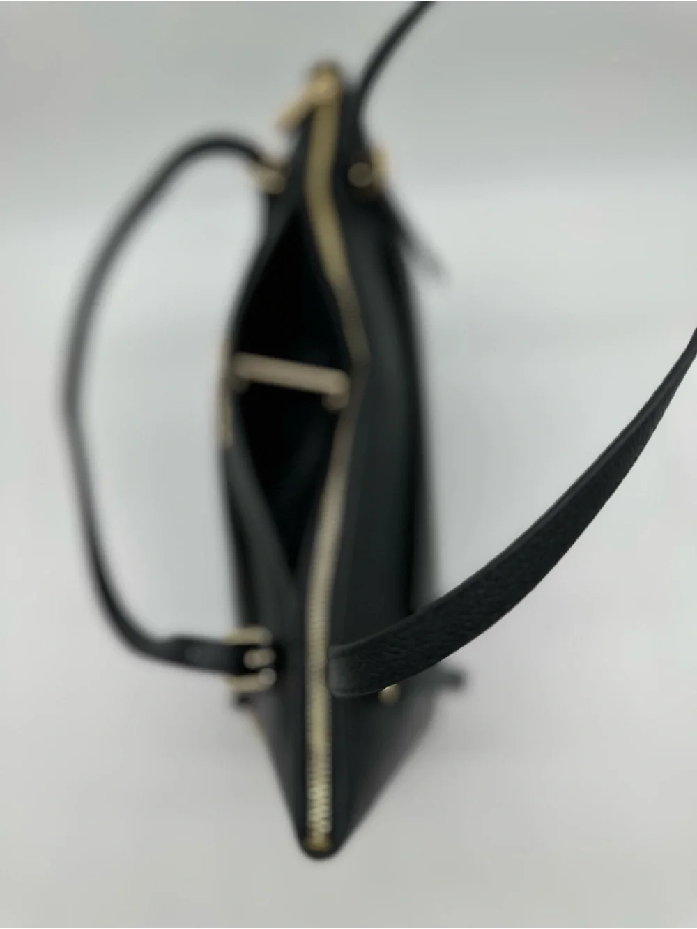 Michael Kors Black Tote with Gold Accents